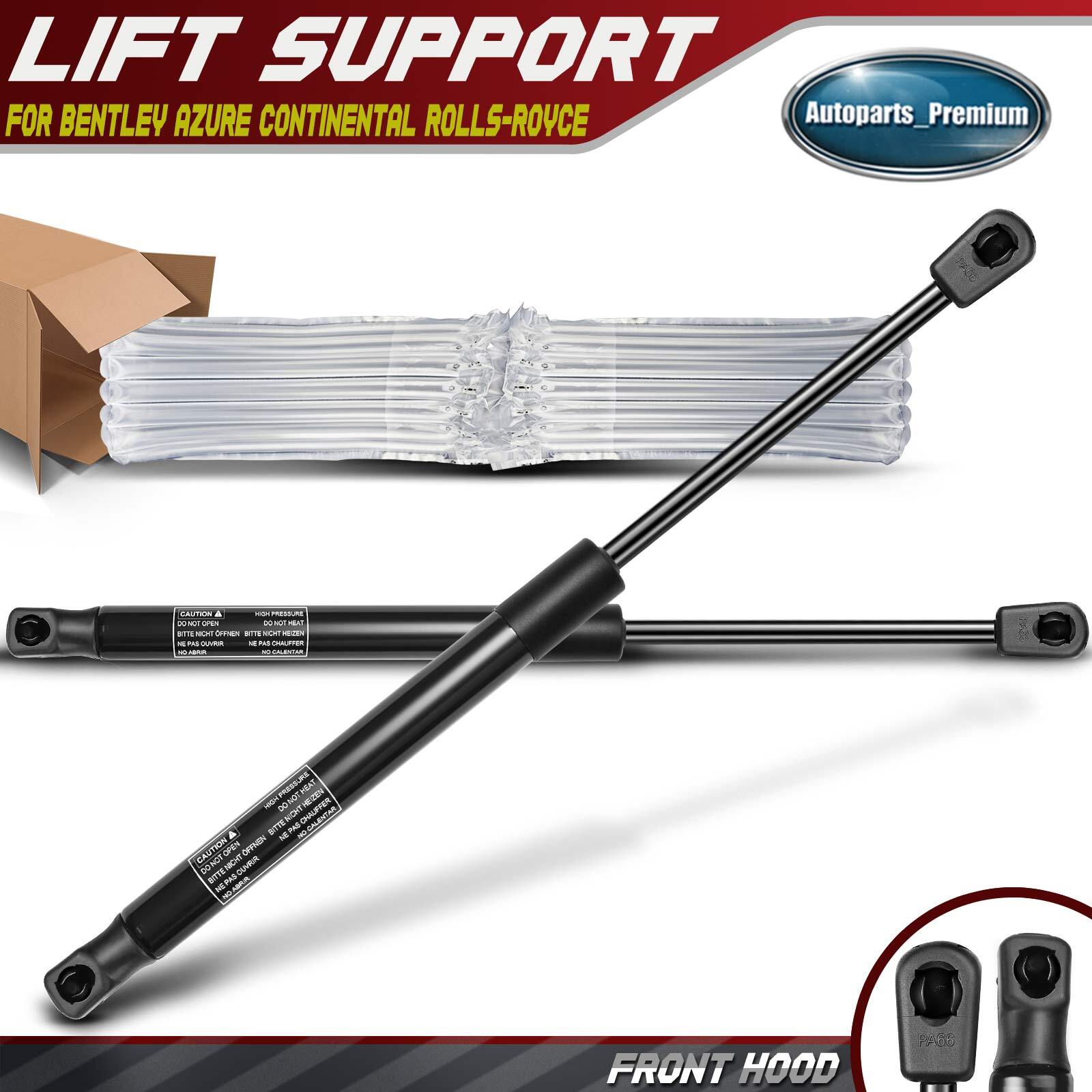 2x Front Hood Lift Support Shock Strut for Bentley Azure Continental Rolls-Royce