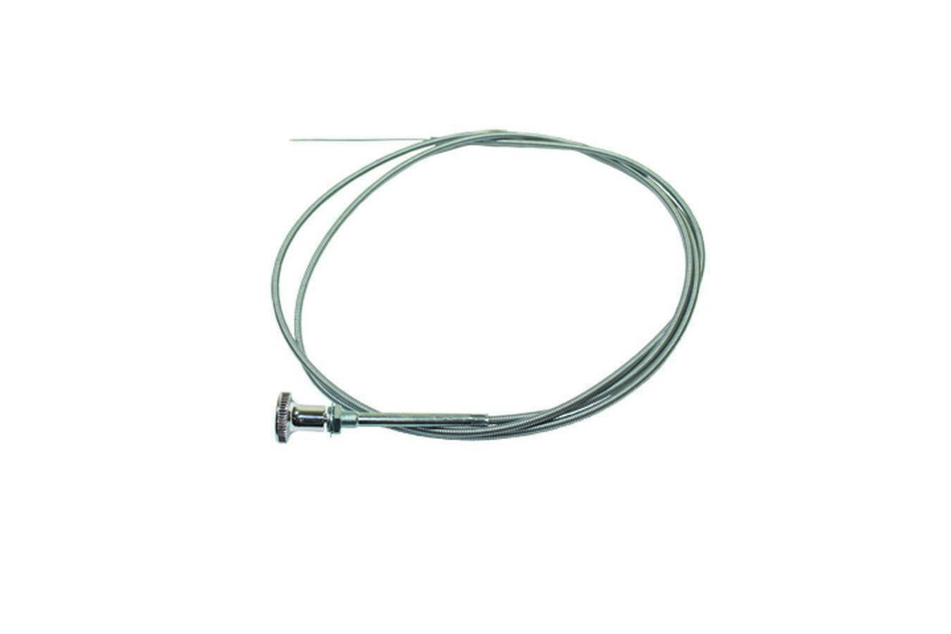 Universal 6' Push/Pull Stainless Steel Manual Choke Cable w/Chrome Knob