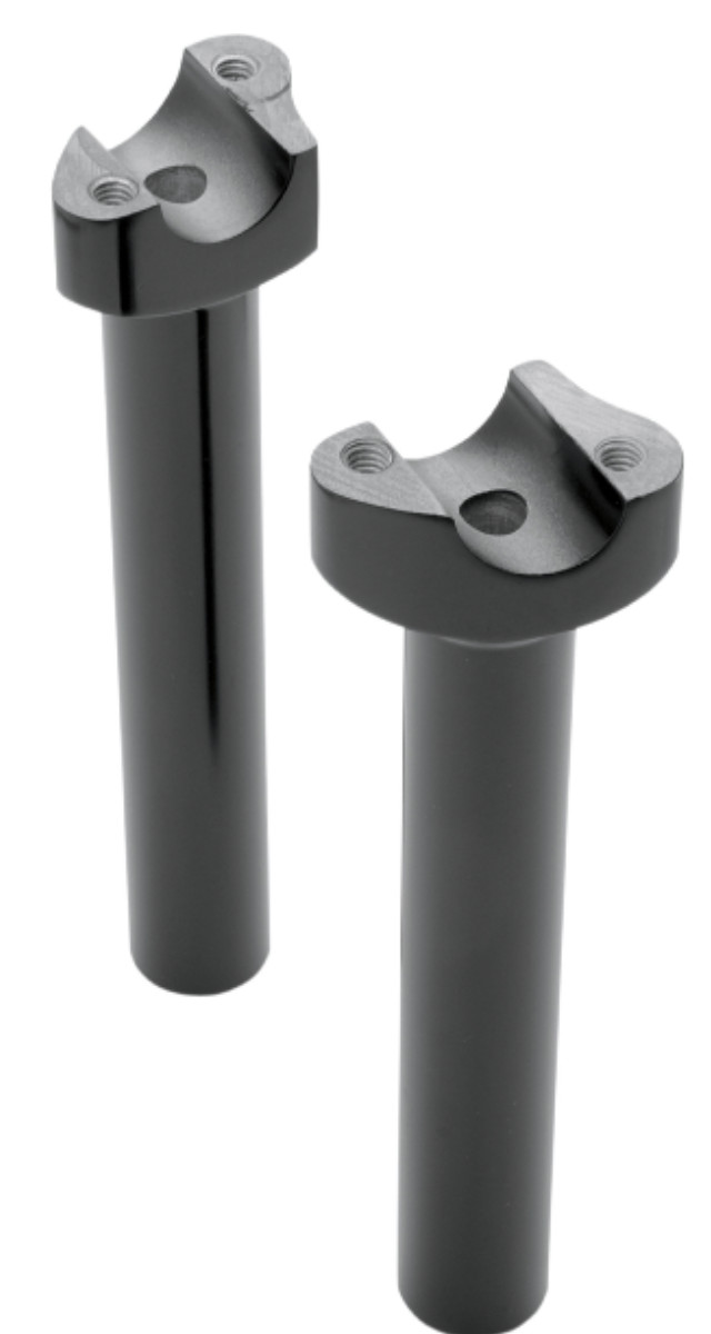DRAG SPECIALTIES Forged Aluminum Handlebar Risers 8 Inch Black 0602-0407 DRAG SPECIALTIES Forged Aluminum Handlebar Risers 8 Inch Black 0602-0407