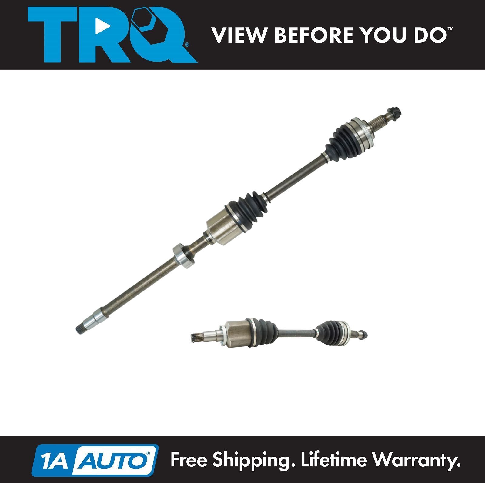 TRQ New Front CV Axle Shaft Assembly Pair Set 2pc for GS300 GS350 IS250 IS350