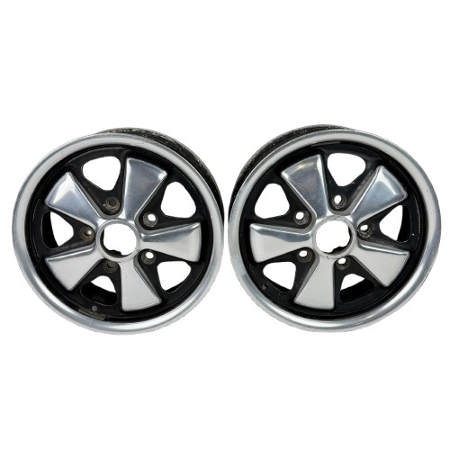 OEM Pair 1968 - 1973 Porsche 911 912 914 Fuchs Wheels Rims 5.5x14 90136101600