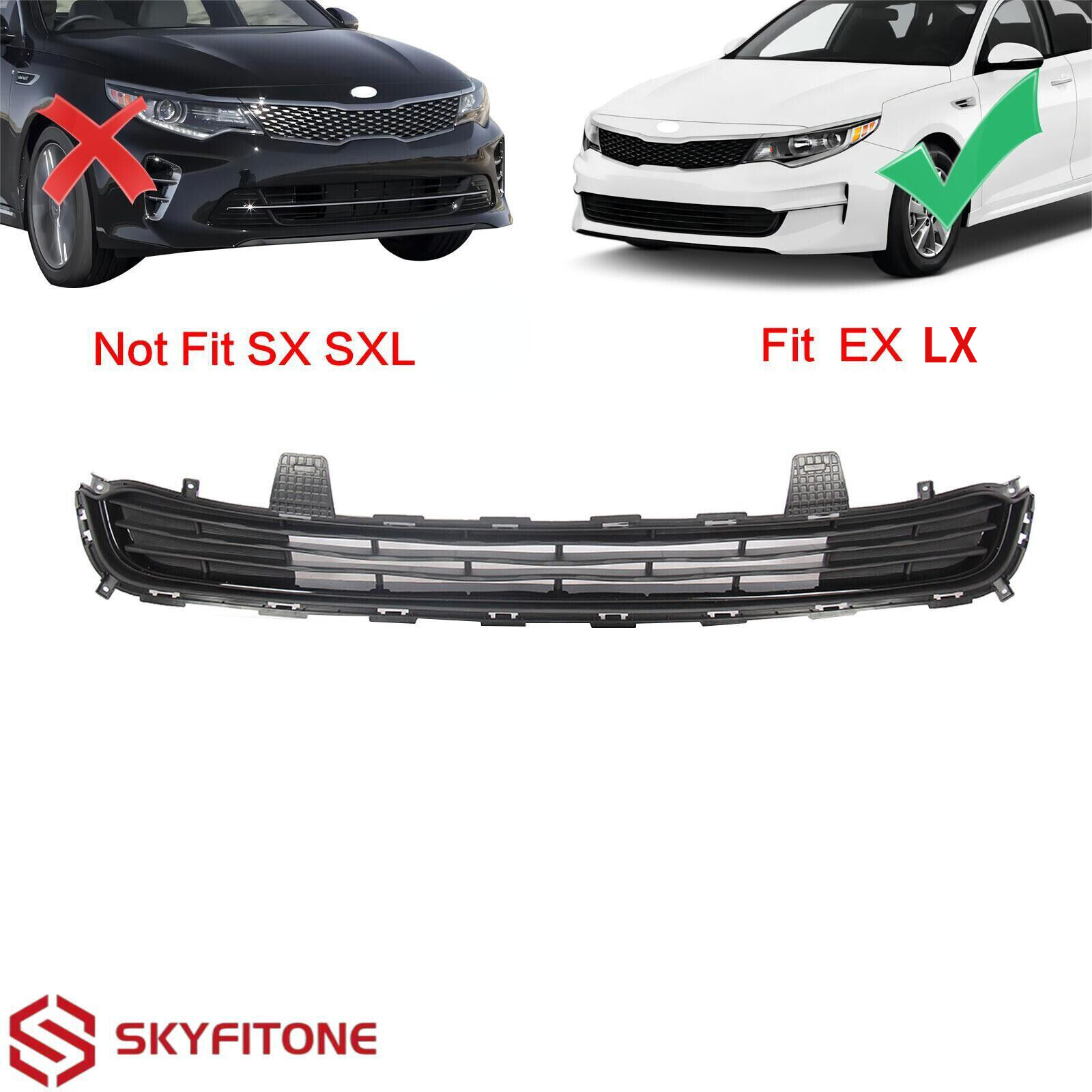 Fits Kia Optima EX LX 2016-2018 2017 Front Bumper Lower Grille 86560D5010 Fits Kia Optima EX LX 2016-2018 2017 Front Bumper Lower Grille 86560D5010