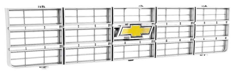 1977-79 Chevy Pickup Blazer Suburban; Front Grill Assembly; with Yellow Bow Tie
