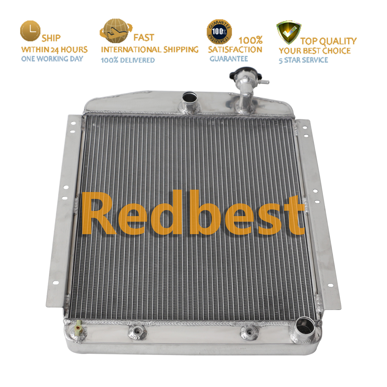 CC4854 3Row Aluminum Radiator For 1948-1954 Chevrolet Chevy/GMC Truck Pickup V8