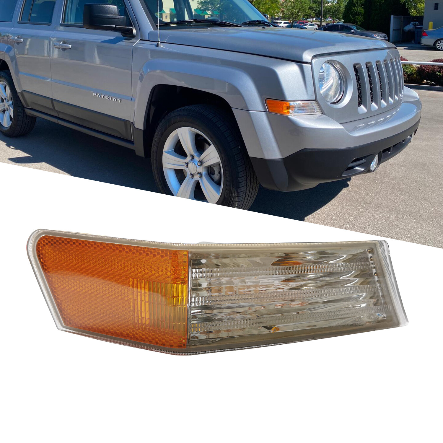 For 07-17 Jeep Patriot Front Passenger Side Parking Turn Signal Marker Light
