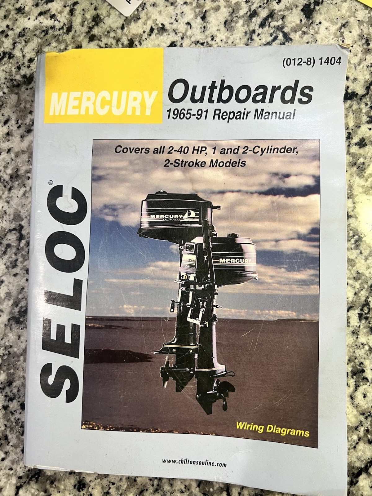 MERCURY OUTBOARD SERVICE REPAIR MANUAL 2-40 HP 1965 -1991 SELOC 1404 BIN OBO MERCURY OUTBOARD SERVICE REPAIR MANUAL 2-40 HP 1965 -1991 SELOC 1404 BIN OBO