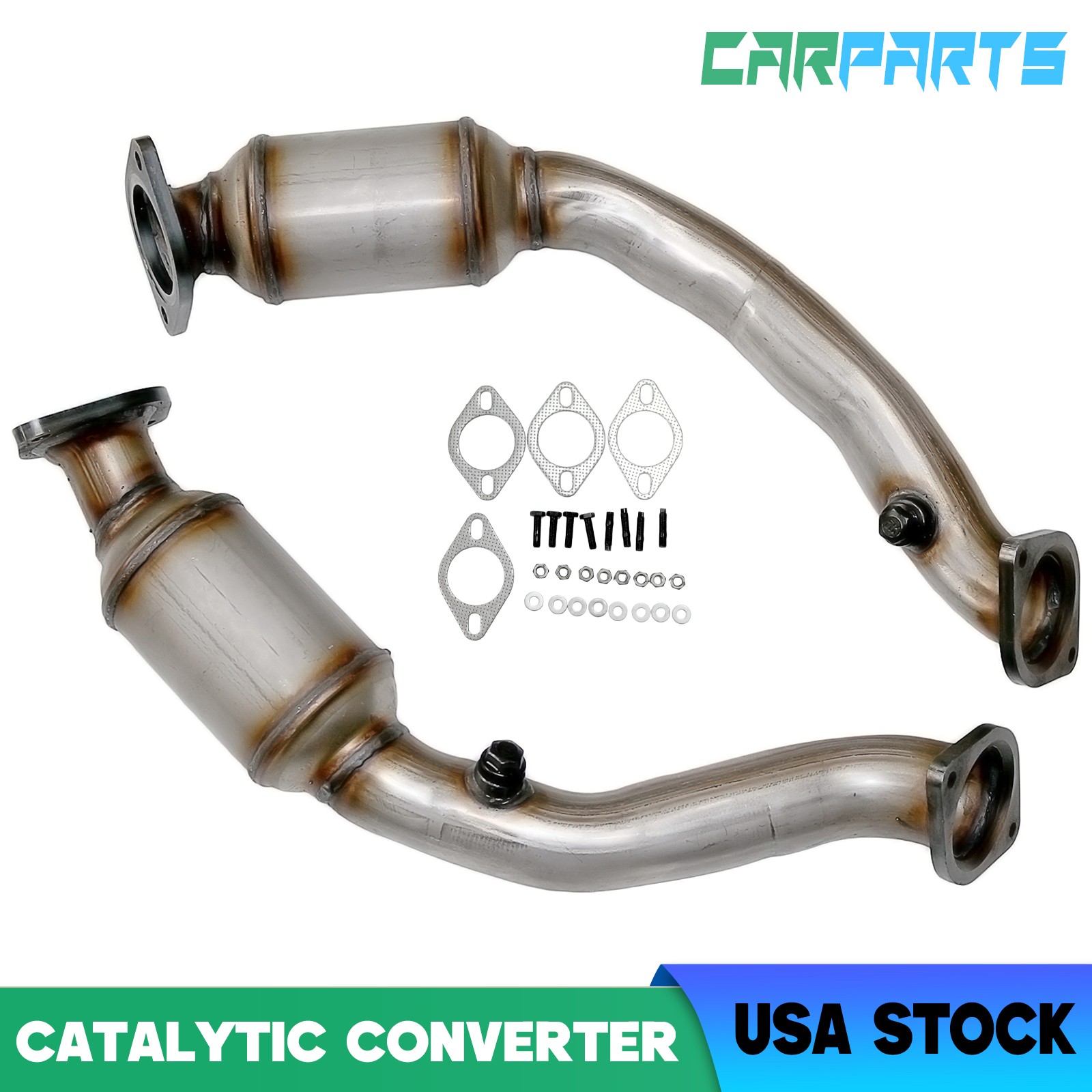 2x Left & Right Catalytic Converter for Chevrolet Corvette 2005-2011 6.0L 6.2L