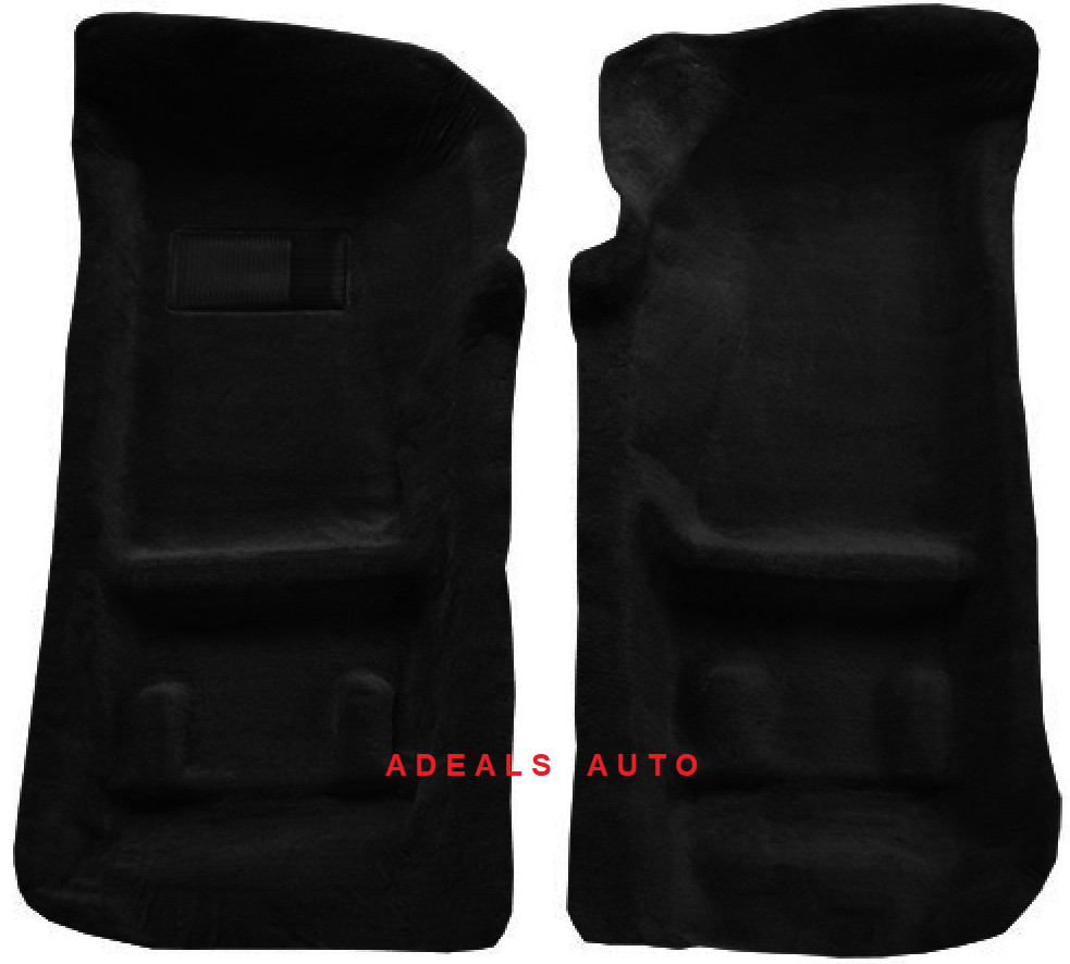 ACC 70-73 DATSUN 240Z MOLDED 80/20 LOOP 2PC BLACK CARPET RUG - WITH MASS BACKING
