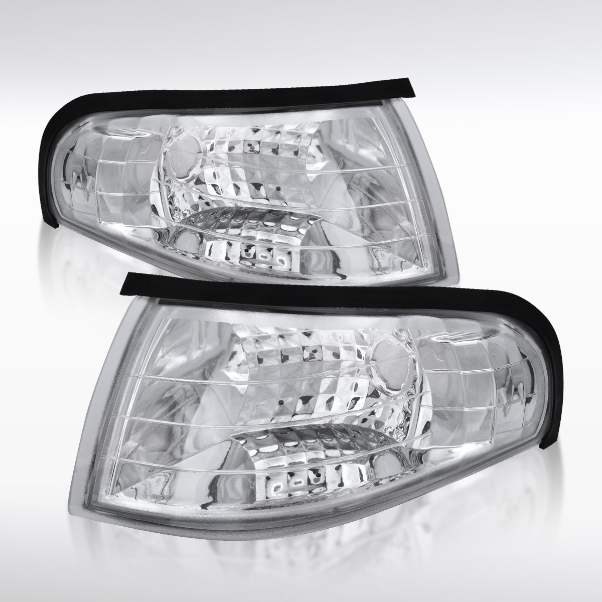 Fit 1994-1998 Ford Mustang GT Corner Lights Parking Signal Lamp Left+Right 94-98 Fit 1994-1998 Ford Mustang GT Corner Lights Parking Signal Lamp Left+Right 94-98
