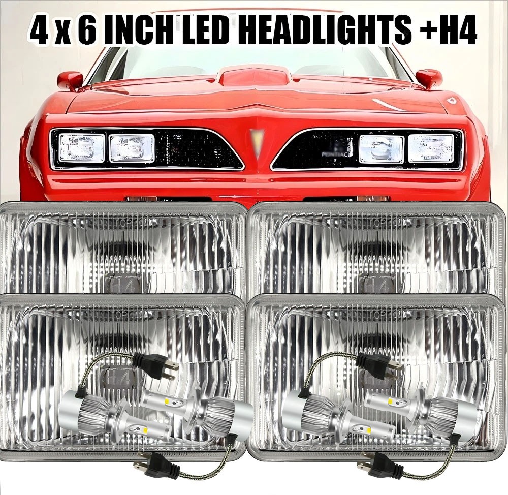 4pcs For 1977-1981 Pontia Firebird Trans AM 4x6\