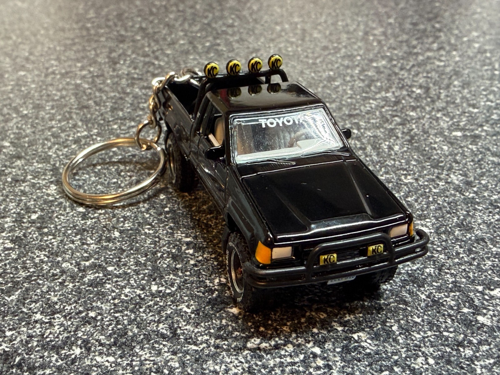 1985 Toyota SR5 Pickup Truck Keychain Black Back To The Future Marty McFly 1985 Toyota SR5 Pickup Truck Keychain Black Back To The Future Marty McFly