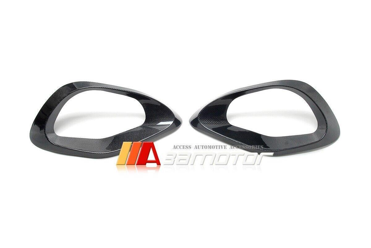 Carbon Fiber Front Bumper Fog Vent Trim Covers fits 2022-2024 Mercedes W206 AMG Carbon Fiber Front Bumper Fog Vent Trim Covers fits 2022-2024 Mercedes W206 AMG