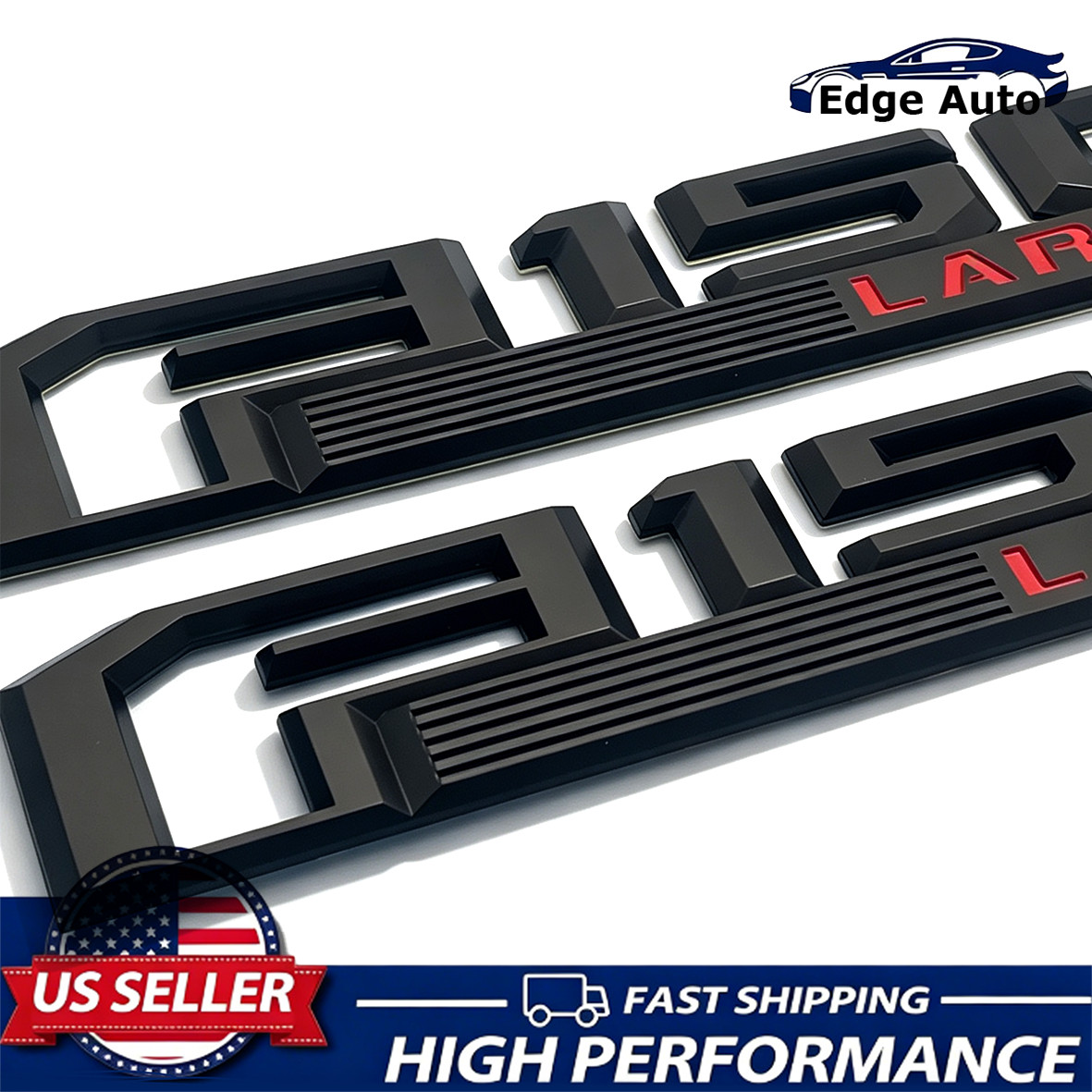 2PCS Fender Emblems For F-150 Lariat 2015-2020 Left & Right Badges Black Red 2PCS Fender Emblems For F-150 Lariat 2015-2020 Left & Right Badges Black Red