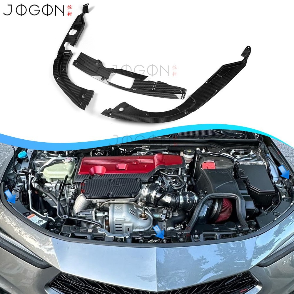 Replacement Real Carbon Engine Bay Side Panel For Acura Integra Type S DE5 2024+