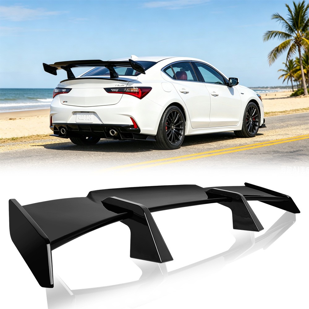 For Acura ILX 2013-2022 Glossy Black Rear Spoiler Trunk Wing Pro Style GT Racing