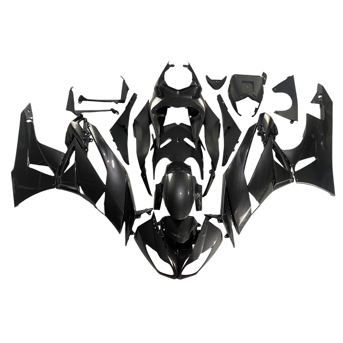 Full Bodywork Fairing Kit For Kawasaki Ninja ZX6R 2009-11 2012 ABS Carbon Fiber