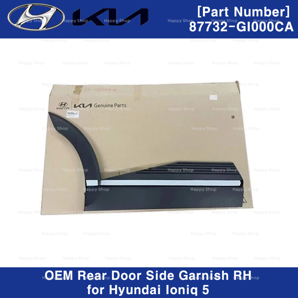 Genuine OEM Rear Door Side Garnish RH Dark Gray 87732GI000CA for Hyundai Ioniq5 