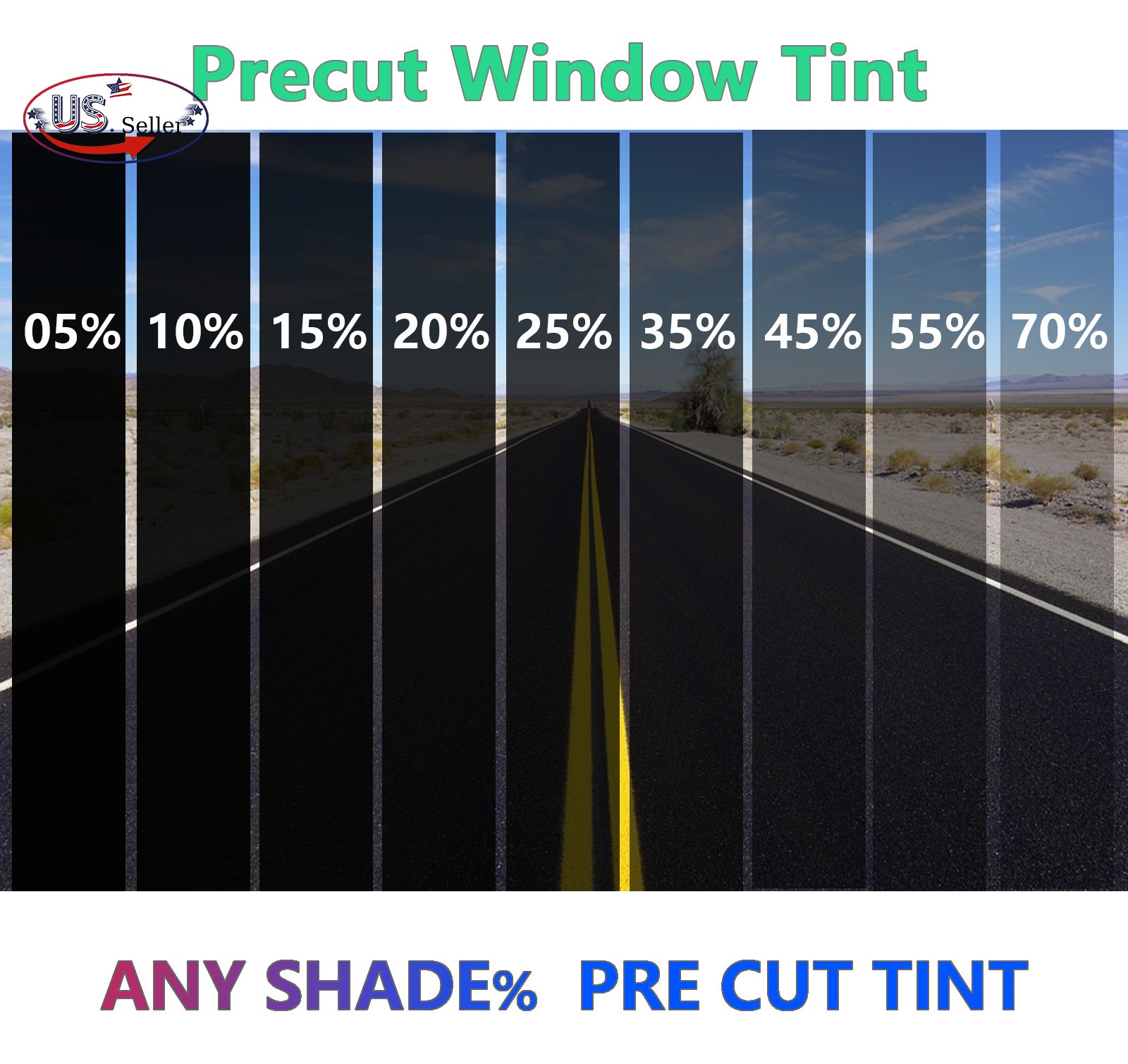 Computerized Custom PreCut 2Ply Window Tint Film Kit For ALL CAR-2