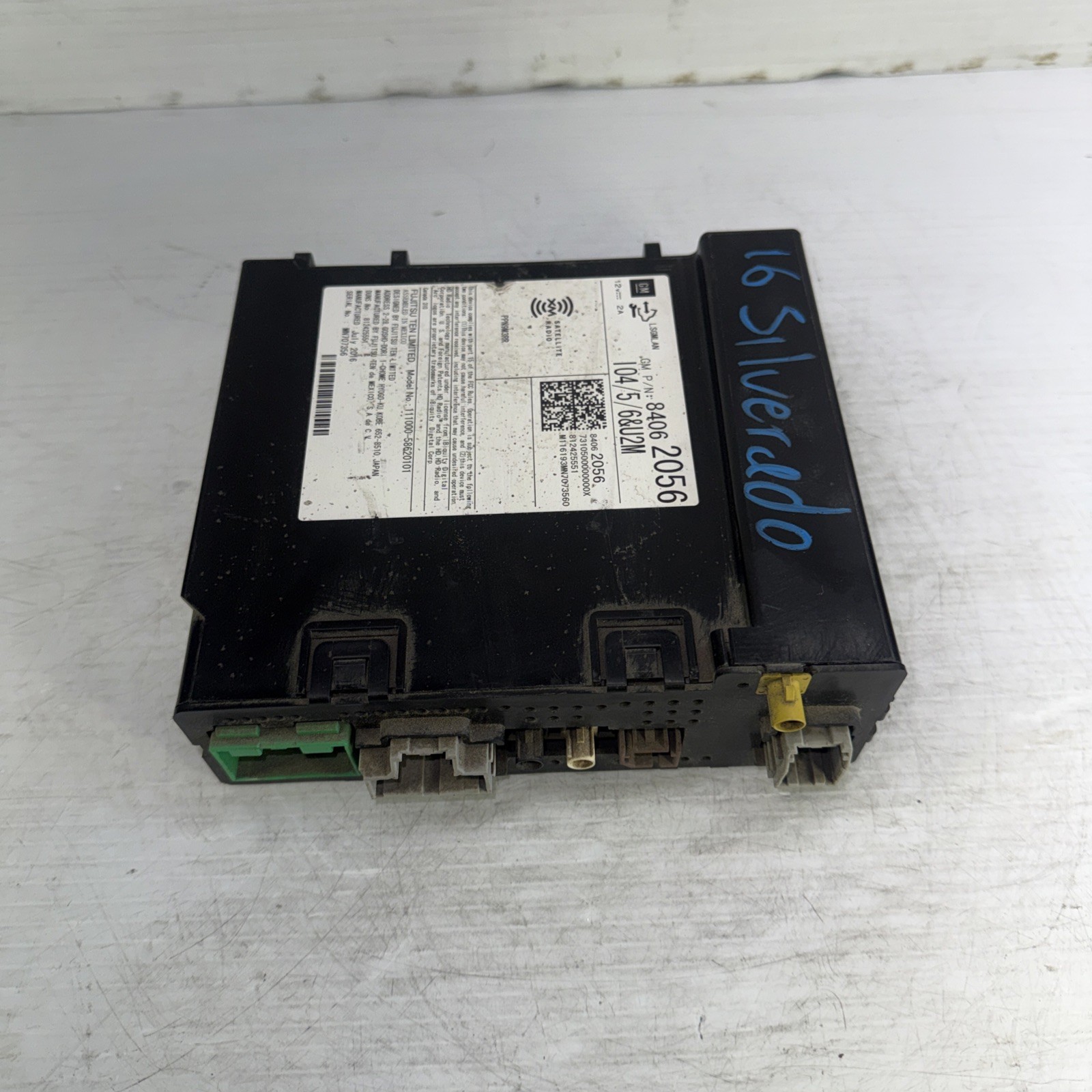 2016 GM Silverado Audio Equipment Radio Receiver ID 84062056 OEM