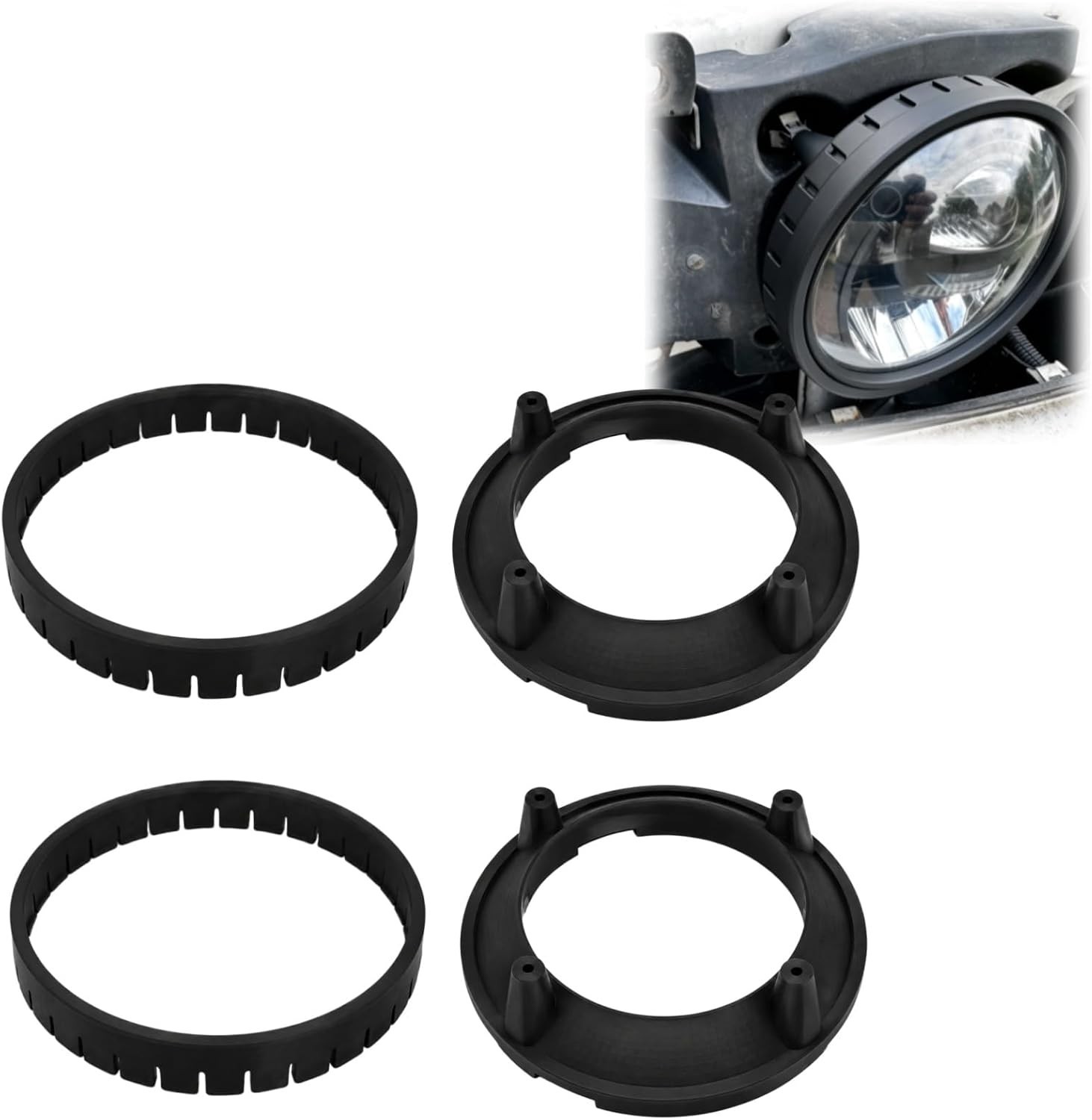7 Inch LED Headlight Adapter Bracket Compatible with Hummer H3 7 Inch LED Headlight Adapter Bracket Compatible with Hummer H3
