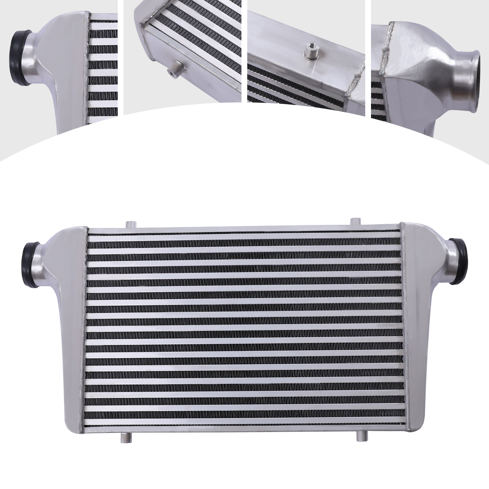 Universal Aluminum Intercooler Silver 2.5 In Direct Replacement
