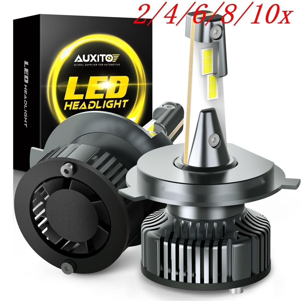 2/4X AUXITO H4/9003 LED Headlight bulb Conversion High Low Dual Beam 6000K White