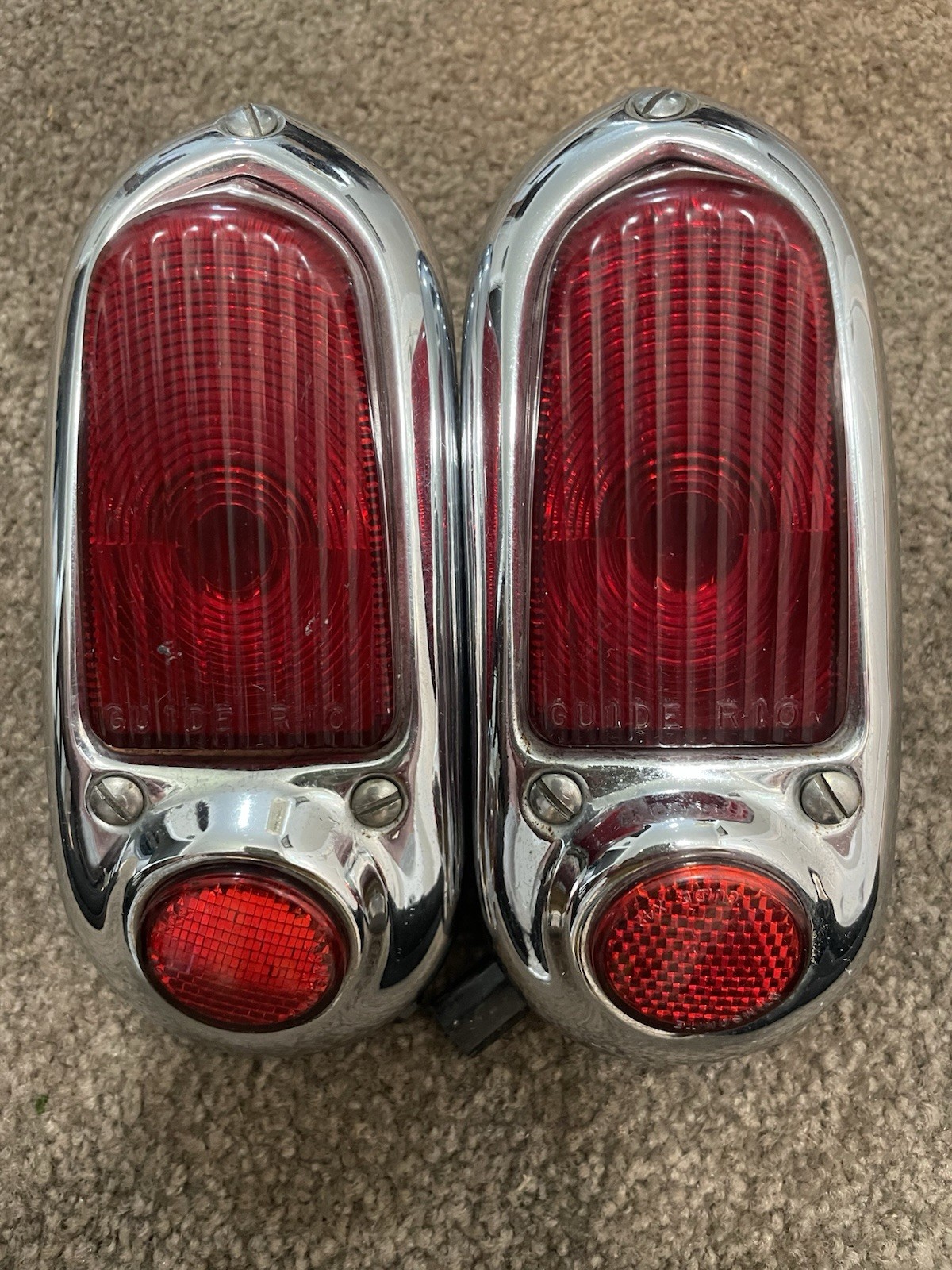 1949 1950 Chevrolet Tail Light Assemblies. Super Nice OEM GUIDE 1949 1950 Chevrolet Tail Light Assemblies. Super Nice OEM GUIDE