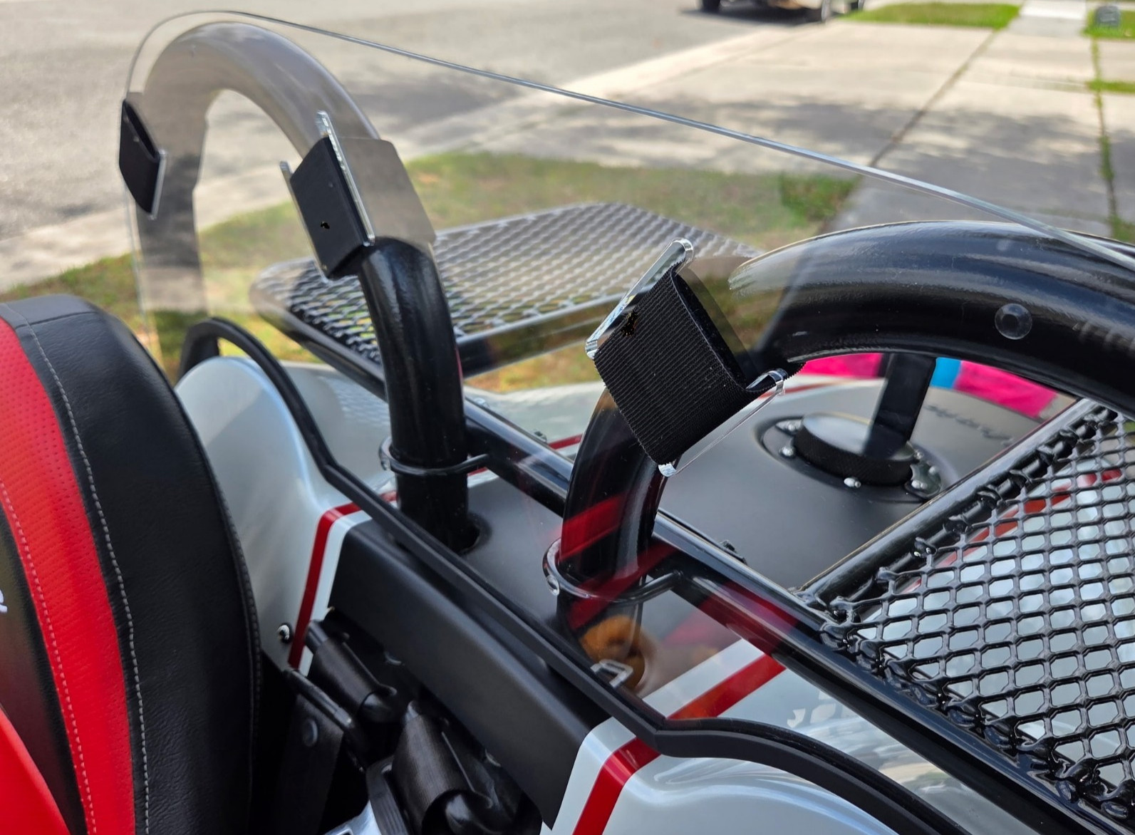 Vanderhall Autocycle Wind Deflector Windblocker Fits Venice Dual Roll Bar Models