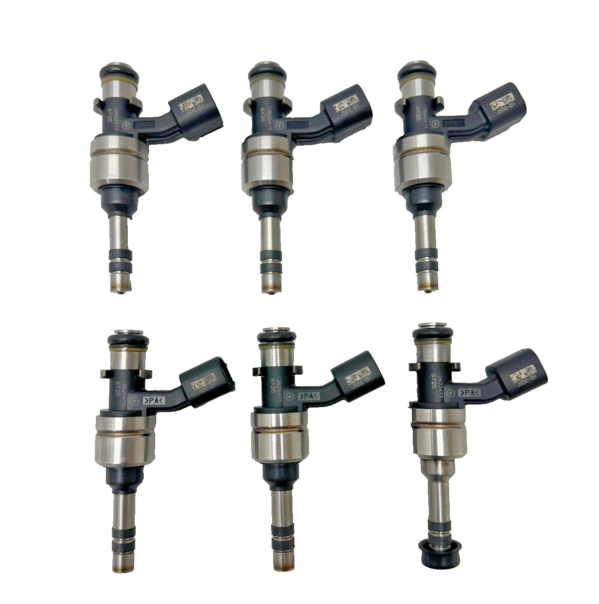Genuine 6pc Vsport Fuel Injector Set For Cadillac ATS CTS XTS CT4 3.6L