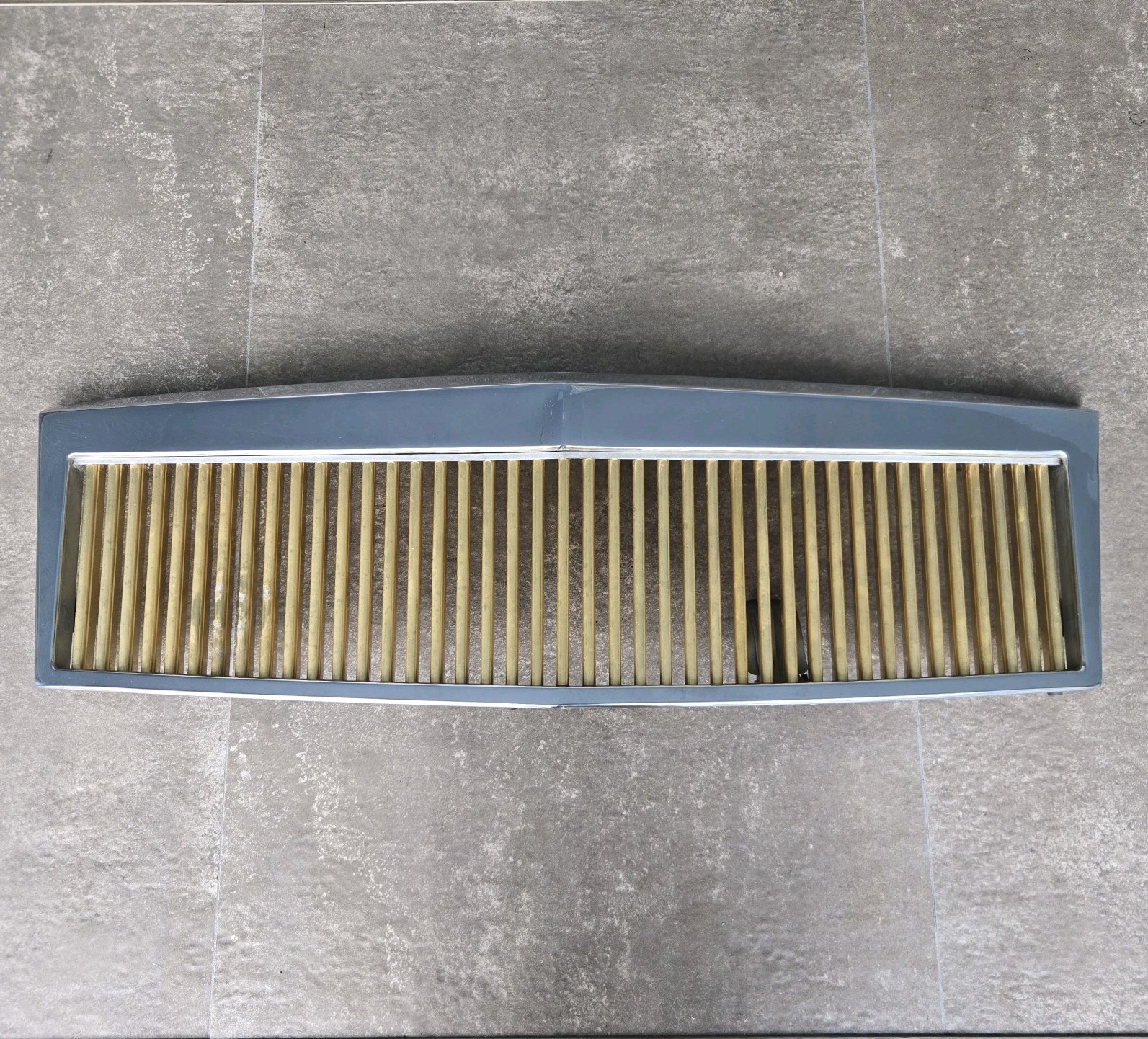 1997-1999 CADILLAC DEVILLE OEM E&G CLASSIC GRILL CHROME GOLD METAL VERTICAL 1997-1999 CADILLAC DEVILLE OEM E&G CLASSIC GRILL CHROME GOLD METAL VERTICAL