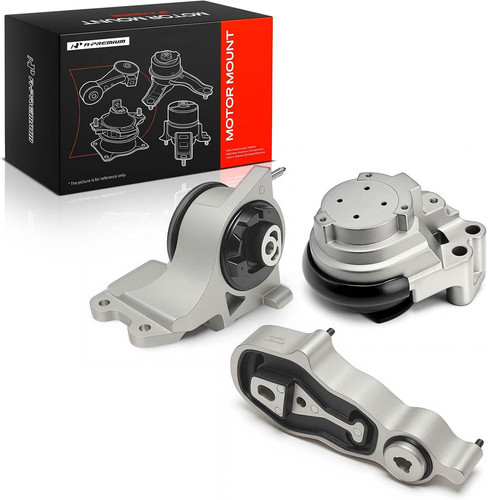A-Premium 3PCS Engine Motor Mount Transmission and Torque Silver, Black 