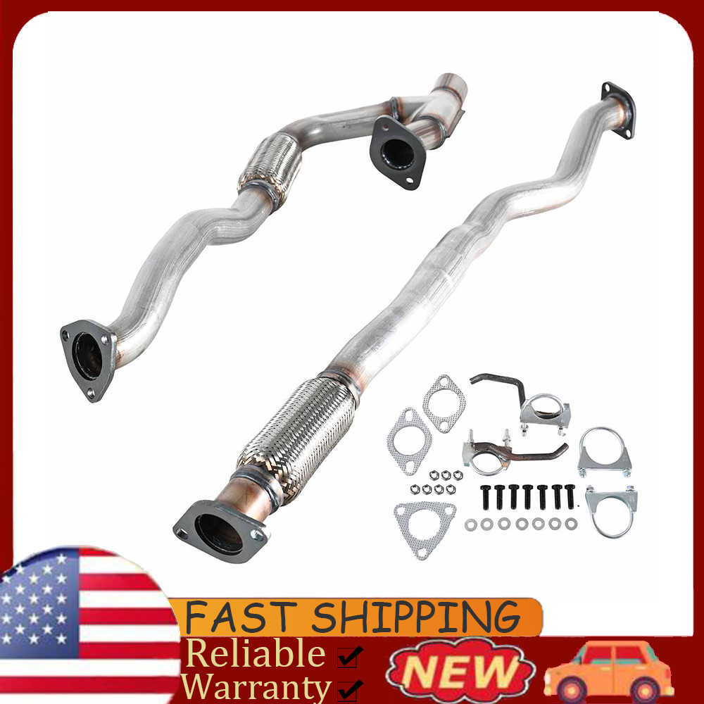 For 2014-2018 Jeep Cherokee 3.2L EXHAUST FLEX PIPES DIRECTFIT STAINLESS