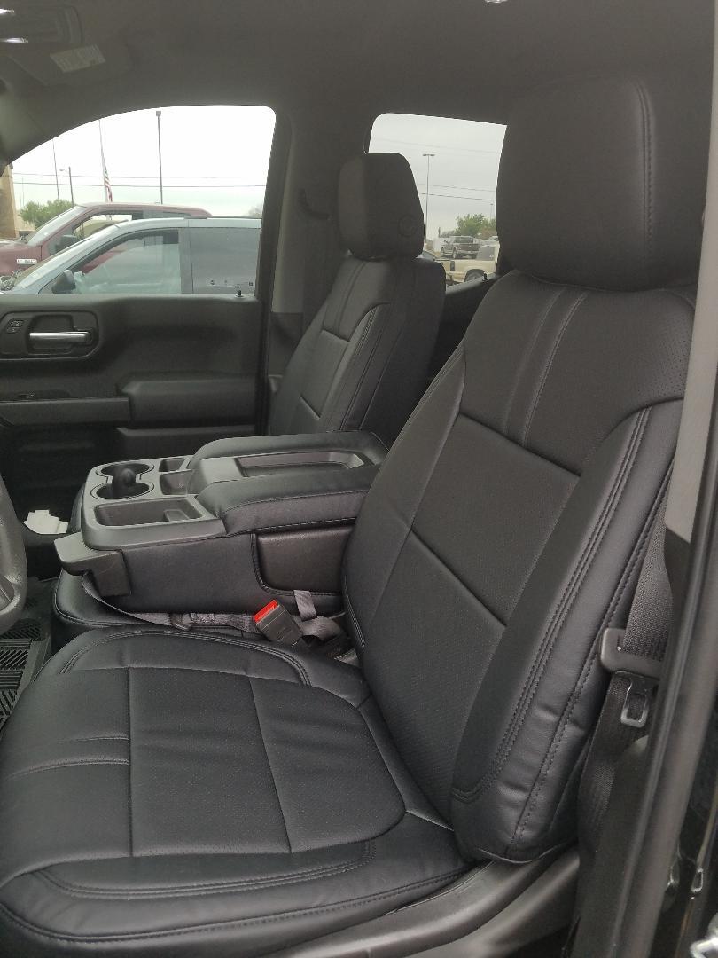 Clazzio Genuine Leather Black Front Seat Covers for 2019-2025 GMC Sierra