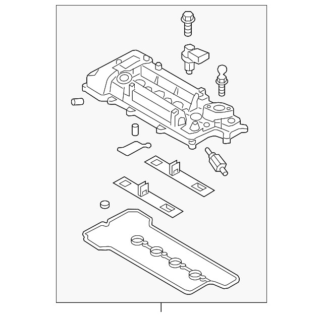 Genuine Hyundai Valve Cover 22410-2B612