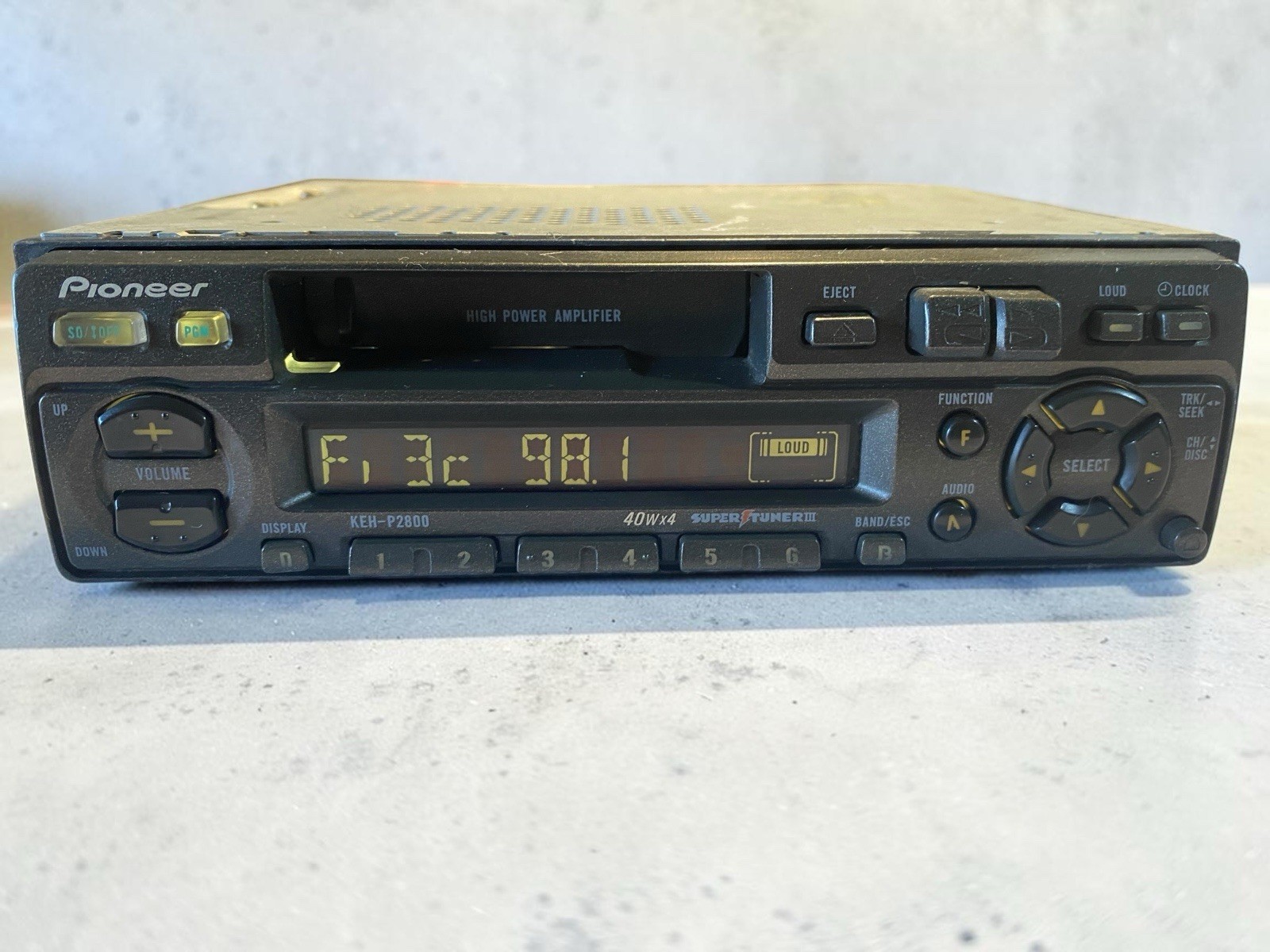 Pioneer KEH-P2800 Radio Stereo Cassette TAPE Player Old School - Tested Working