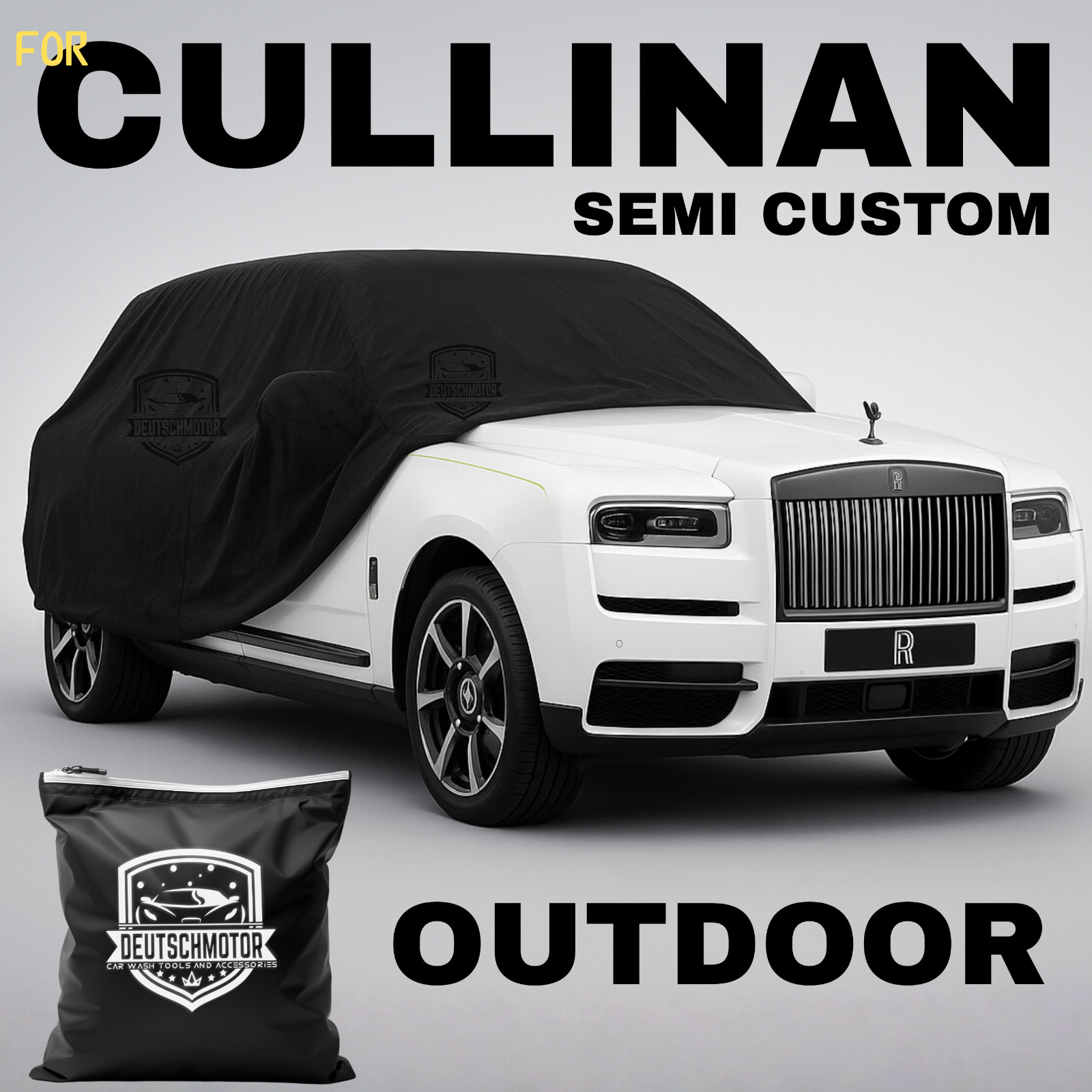 Outdoor Waterproof car Cover for Rolls Royce Cullinan black semi all weather SUV
