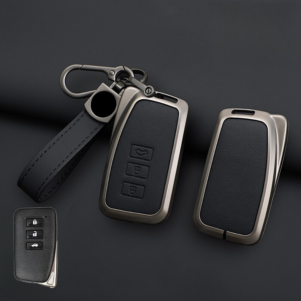 Zinc Alloy Leather Car Key Fob Case Cover For Lexus GS ES IS RC NX RX 200 250 US