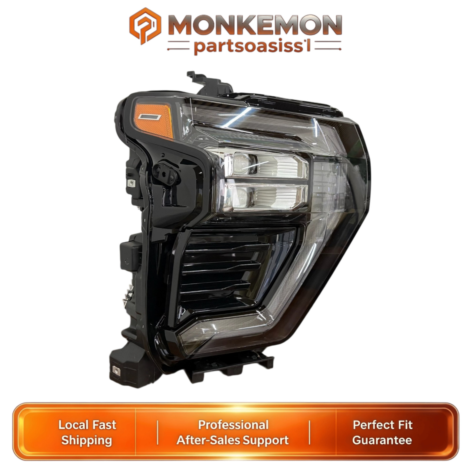 1X LED Headlight Assembly For 2024 2025 Chevy Silverado 2500 3500 85044249 Right 1X LED Headlight Assembly For 2024 2025 Chevy Silverado 2500 3500 85044249 Right