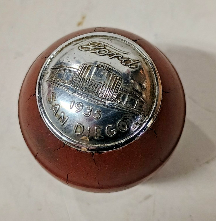 Rare Ford Souvenir Gear Shift Knob 1935 San Diego Exposition Rare Ford Souvenir Gear Shift Knob 1935 San Diego Exposition