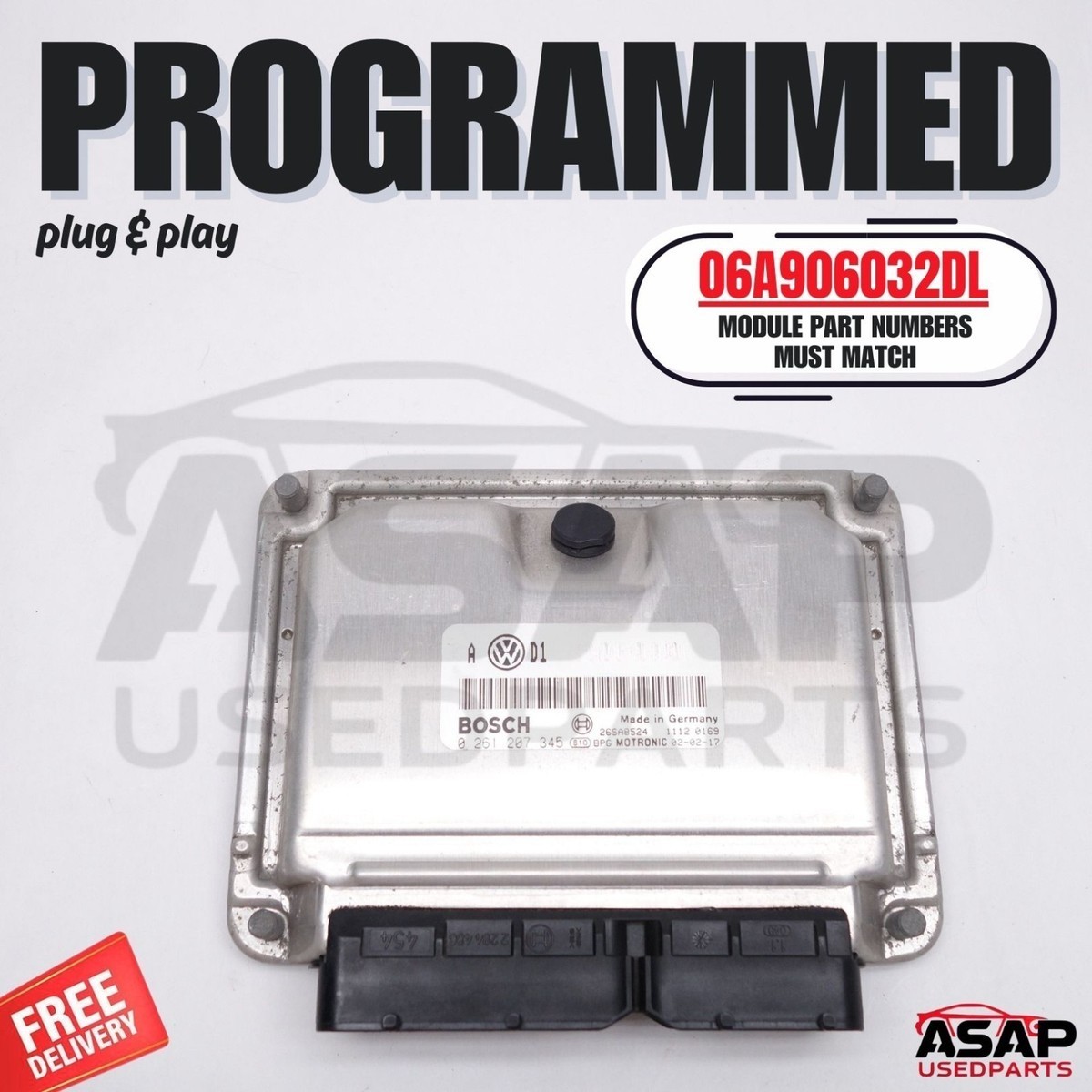 📍 PROGRAMMED PLUG & PLAY ECM ECU 1.8T VW VOLKSWAGEN GOLF JETTA 2001 06A906032DL