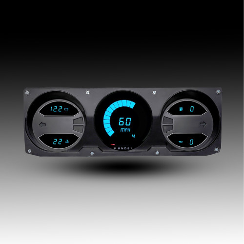 1981-1989 Dodge Ram Truck LED Direct Replacement Gauge Cluster with Teal LEDs 1981-1989 Dodge Ram Truck LED Direct Replacement Gauge Cluster with Teal LEDs