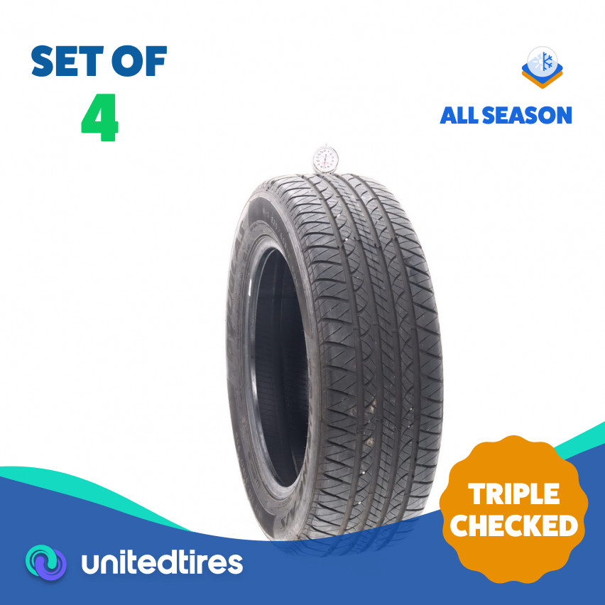 Set of (4) Used 225/60R17 Douglas Touring A/S 99H - 7/32