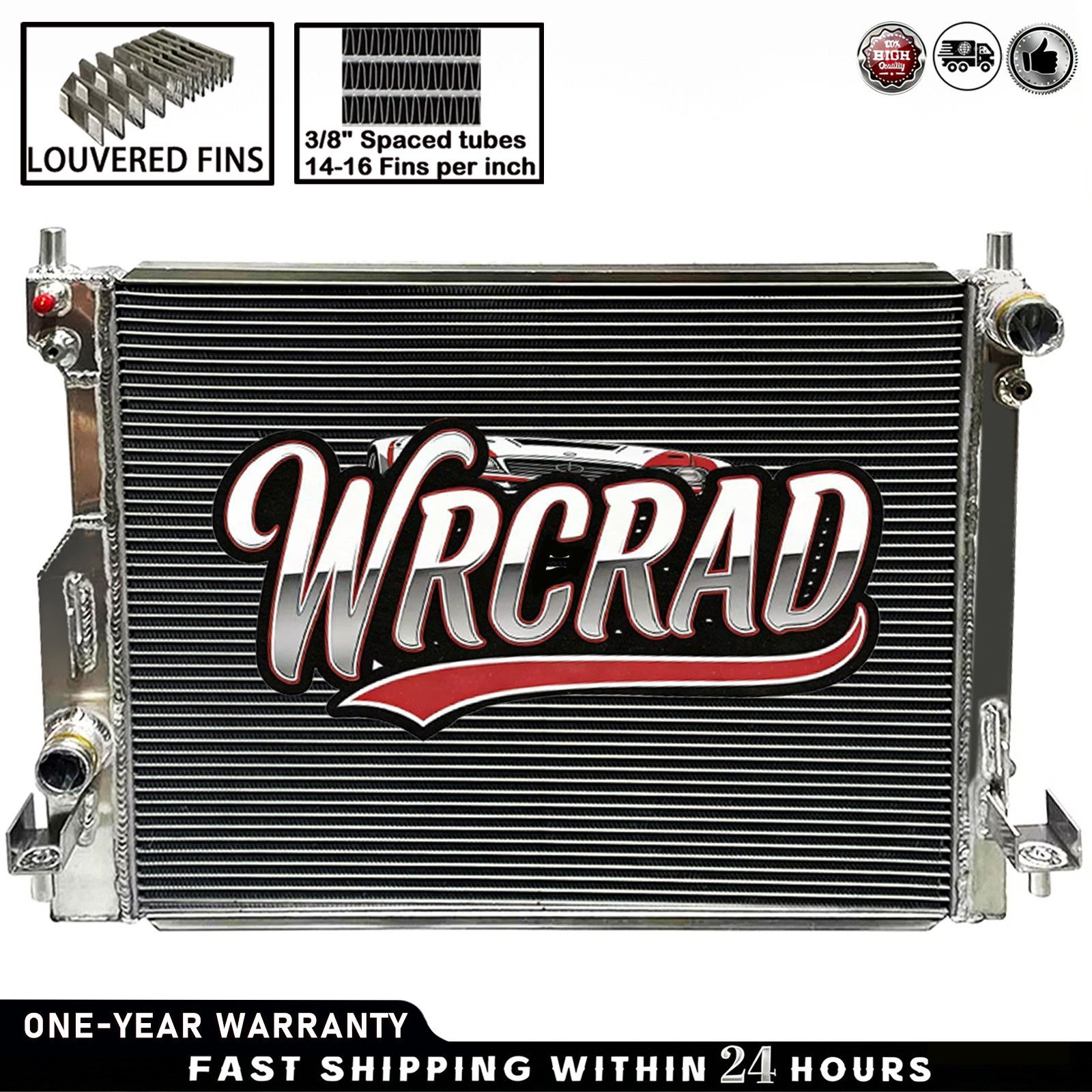 # 2789 Aluminum Radiator For 2005-2014 Ford Mustang GT Base 3.7 3.9 4.0 4.6 5.0L
