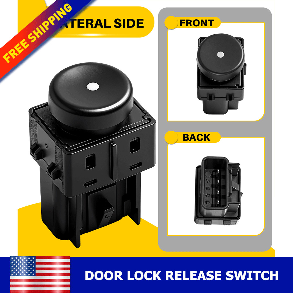 20787026 For Cadillac CTS Coupe Front Door Latch Release Switch BLACK 2011-2015