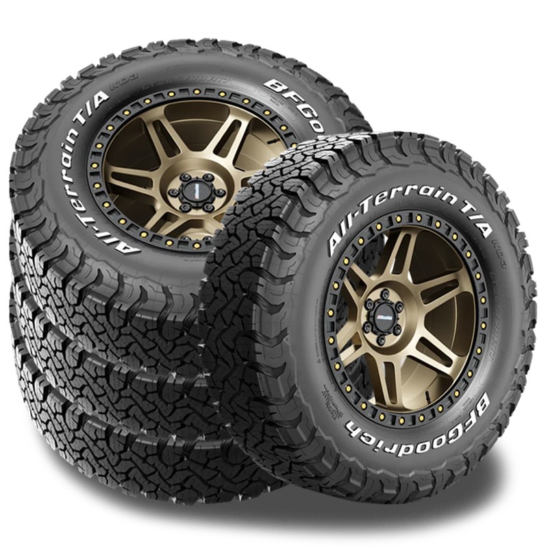 4 BFGoodrich All Terrain T/A KO3 RWL 265/75R16 123/120S 50K Mi Warranty 10 PLY 4 BFGoodrich All Terrain T/A KO3 RWL 265/75R16 123/120S 50K Mi Warranty 10 PLY