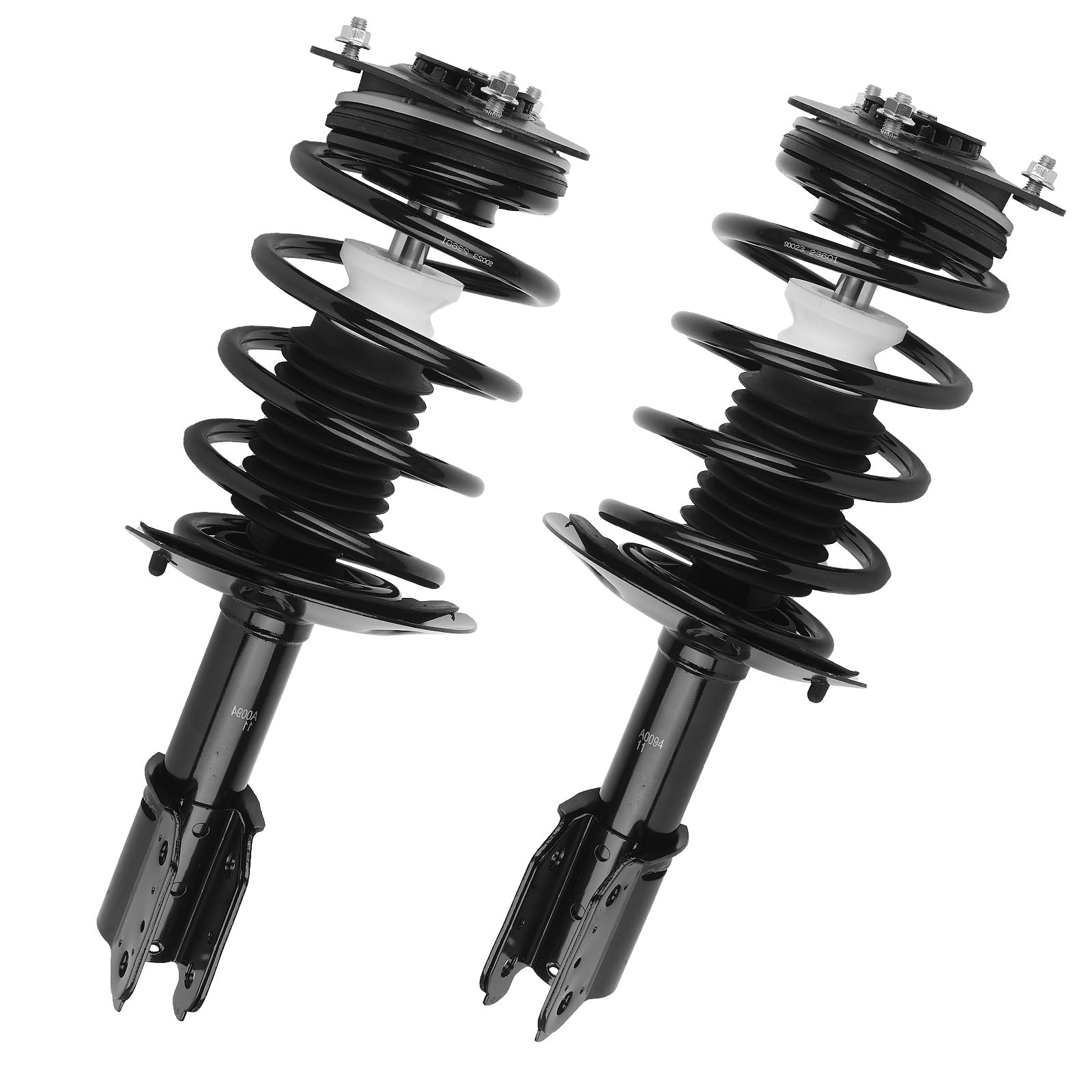 KUSATEC Front 171661 Complete Struts W/Coil Spring Shock Absorber