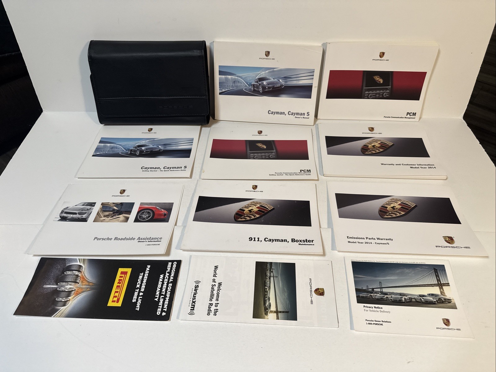 2014 Porsche Cayman & Cayman S owner\'s manual & case