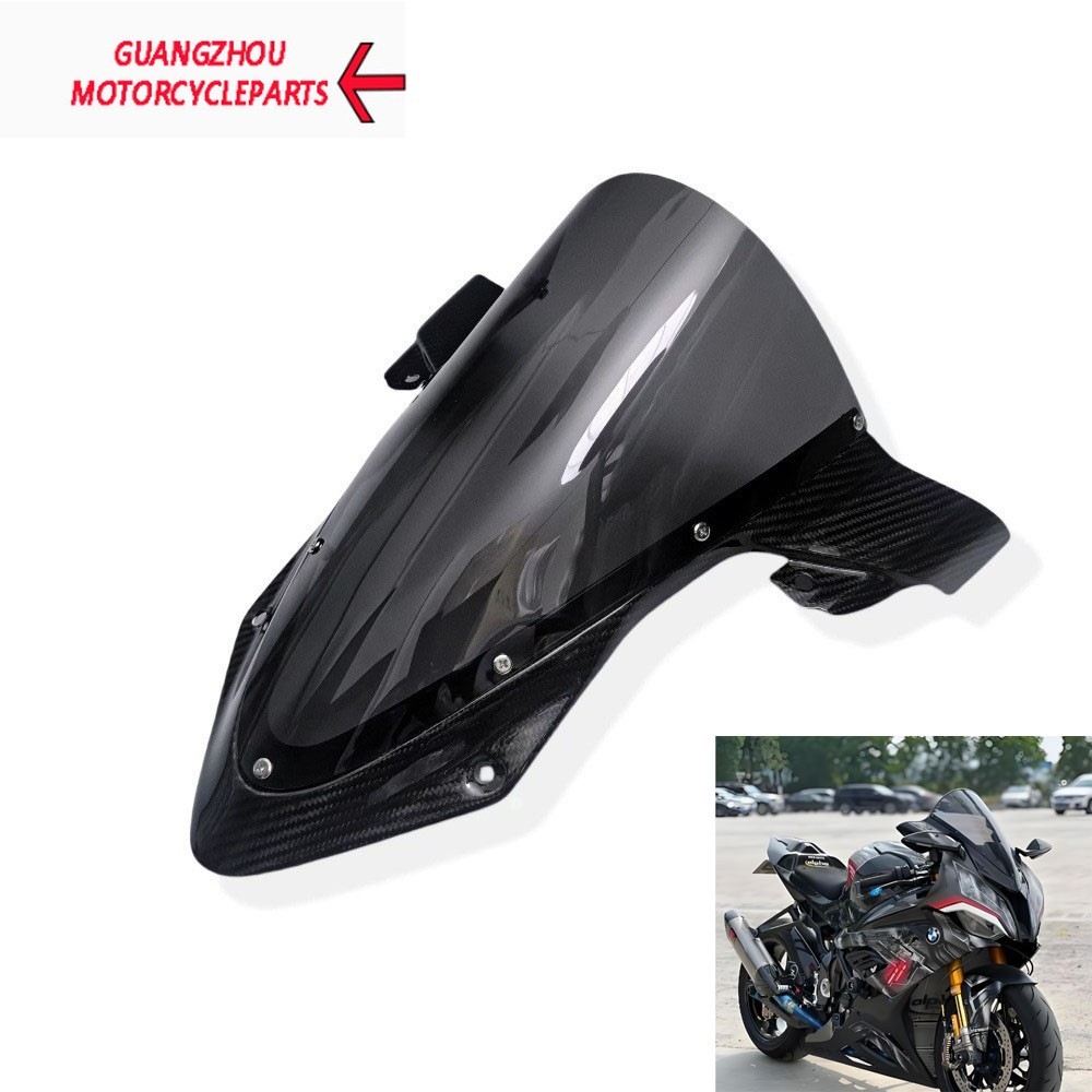 Carbon Fiber Smoke Windshield WindScreen For BMW S1000RR 2019-2024 Carbon Fiber Smoke Windshield WindScreen For BMW S1000RR 2019-2024