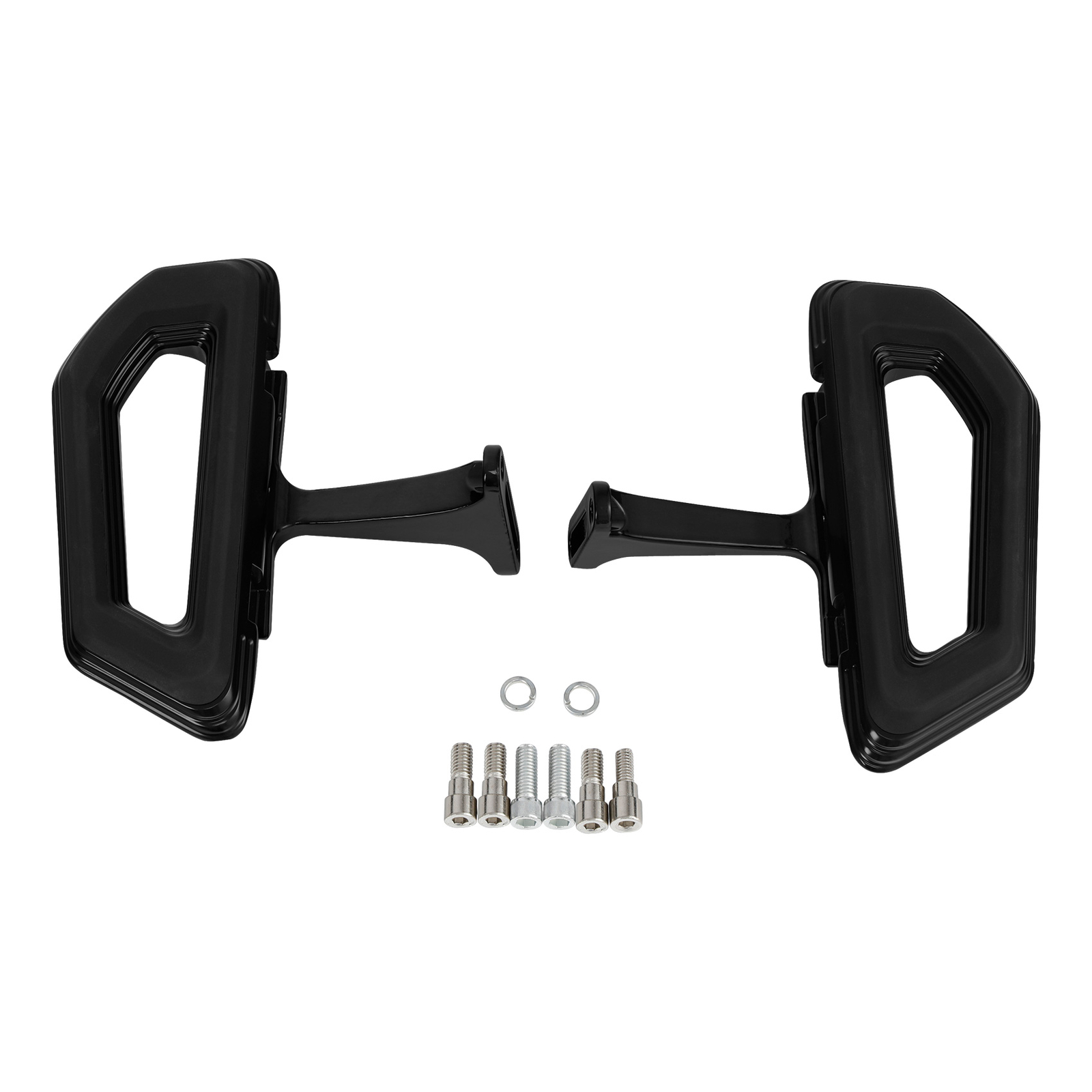 Black Rear Passenger Floorboard Footboard Fit For Harley Touring 1993-2026 2022