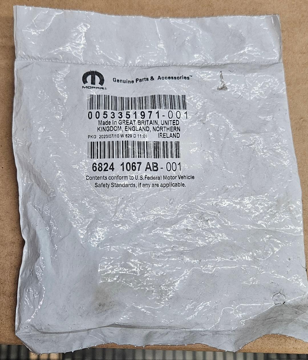 Mopar Jeep Grand Cherokee Tire Pressure Sensor 68241067AB (DOD)